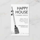 Huis schoonmaken - Janitorial Supplies Visitekaartje (Voorkant)