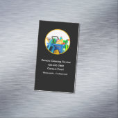 Huis schoonmaken Modern Eenvoudig Magnetisch Visitekaartje (Voorbeeld)