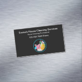 Huis schoonmaken Modern eenvoudig ontwerp Magnetisch Visitekaartje (Voorbeeld)