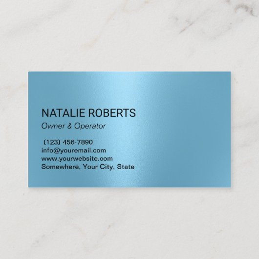 Huis schoonmaken Moderne Blauwe Drips Maid Service Visitekaartje (Achterkant)