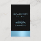 Huis schoonmaken Moderne Blauwe Housekeeping Visitekaartje (Achterkant)