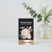 Huis schoonmaken Moderne Gouden Housekeeping Servi Visitekaartje (Staand voorkant)