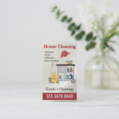 Huis schoonmaken 🧼 Professional Maid Service Visitekaartje (Staand voorkant)