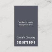 Huis schoonmaken 🧼 Professional Maid Service Visitekaartje (Achterkant)