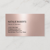 Huis schoonmaken Roos Gold & Black Spray Cleaner Visitekaartje (Achterkant)