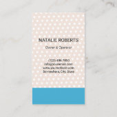 Huis schoonmaken Schattige Meisje Maid Service Pol Visitekaartje (Achterkant)