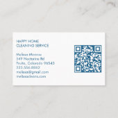 Huis schoonmaken Schattigee woonkamer kunst aangep Visitekaartje (Achterkant)