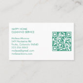 Huis schoonmaken Schattigee woonkamer kunst aangep Visitekaartje (Achterkant)