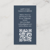 Huis schoonmaken Schattigee woonkamer kunst aangep Visitekaartje (Achterkant)