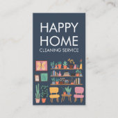 Huis schoonmaken Schattigee woonkamer kunst aangep Visitekaartje (Voorkant)