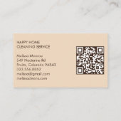 Huis schoonmaken Schattigee woonkamer kunst aangep Visitekaartje (Achterkant)