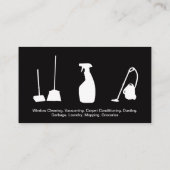 Huis schoonmaken | Spuitfles Home Logo Visitekaartje (Achterkant)