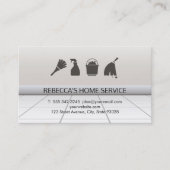 Huis schoonmaken visitekaartje (Voorkant)