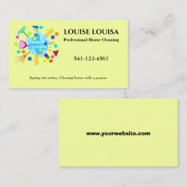 Huis schoonmaken visitekaartje