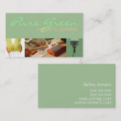 Huis schoonmaken, Visitekaartje schoonmaakmachines (Voorkant / Achterkant)