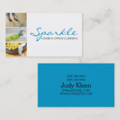 Huis schoonmaken, Visitekaartje schoonmaakmachines (Voorkant / Achterkant)