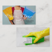 Huis schoonmaken, Visitekaartje schoonmaakmachines (Voorkant / Achterkant)