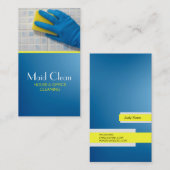 Huis schoonmaken, Visitekaartje schoonmaakmachines (Voorkant / Achterkant)