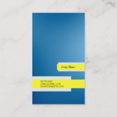 Huis schoonmaken, Visitekaartje schoonmaakmachines (Achterkant)