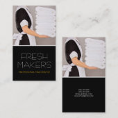 Huis schoonmaken, Visitekaartje schoonmaakmachines (Voorkant / Achterkant)