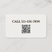 Huis Sitting Custom QR Visitekaartje (Achterkant)