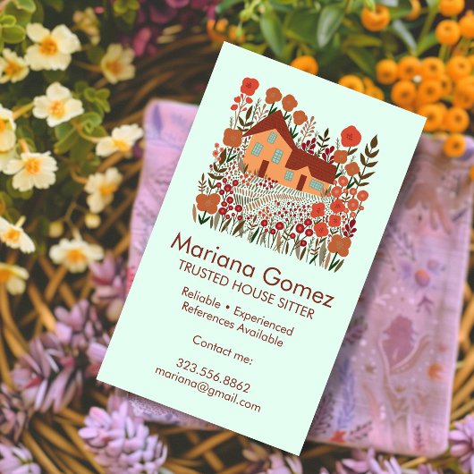 Huis Sitting Tuin Boerderij Custom Visitekaartje