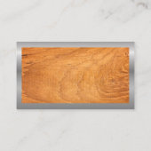 Huis Sleutel Hamer Logo | Hout Metaal Visitekaartje (Achterkant)