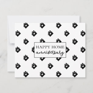 Huis Sleutel Patroon Thuis Jubileum Kaart
