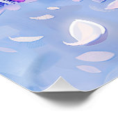 Huis Sparrow op een tak impressionistische kunst Perfect Poster (Hoek)