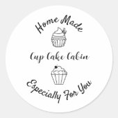 Huis speciaal gemaakt voor u gepersonaliseerd ronde sticker (Voorkant)