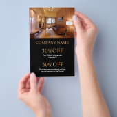 Huis Stager Renoveren interieurontwerper makelaar Flyer (Hand)