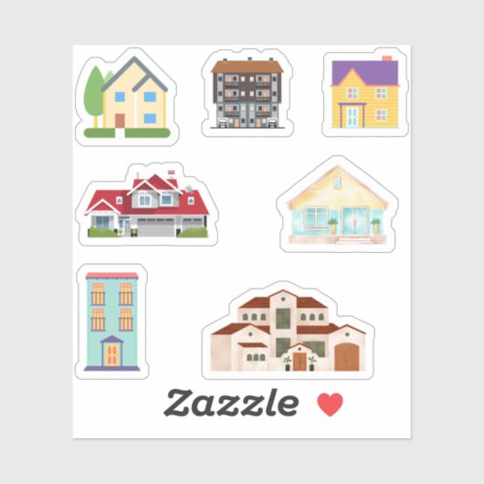 Huis Stickers (Vel)