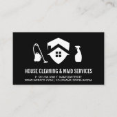 huis stofzuigspray | schoonmaakmiddelen visitekaartje (Voorkant)