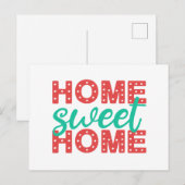 Huis Sweet Home | Huisverwarming | Familie | Briefkaart (Voorkant / Achterkant)