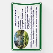 Huis te huur aanpassen Lease met Afbeelding Banne Spandoek (Verticaal)