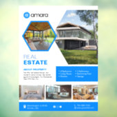 Huis te koop Custom Window Cling Raamsticker (Vel 3)