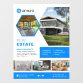 Huis te koop Custom Window Cling Raamsticker (Vel)