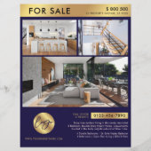 Huis te koop Huur Vastgoed Marketing Marine & Goud Flyer (Voorkant)