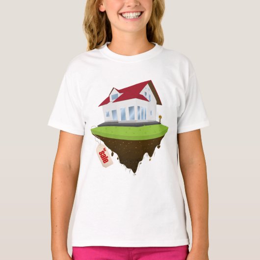 Huis te koop Meisjes T-shirt (Voorkant)