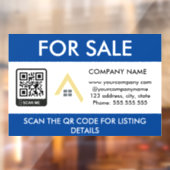 Huis te koop QR Code Business Logo Sign Raamsticker (Vel 2)