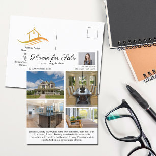 Huis te Koop Vastgoed Listing Foto Marketing Briefkaart