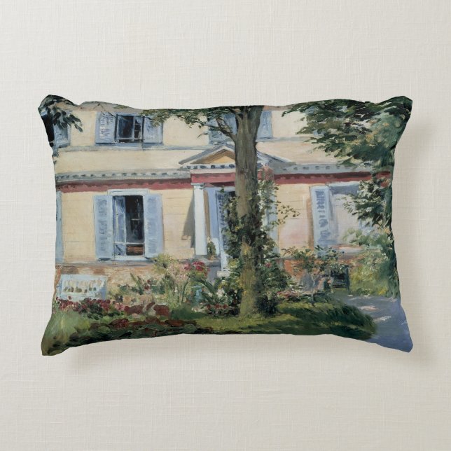 Huis te Rueil door Edouard Manet Decoratief Kussen (Voorkant)