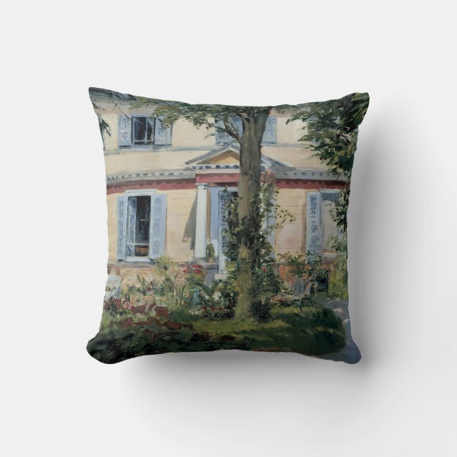 Huis te Rueil door Edouard Manet Kussen (Voorkant)