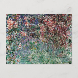 Huis tussen de rozen door Claude Monet Briefkaart