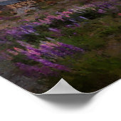 Huis tussen lavendel poster (Hoek)