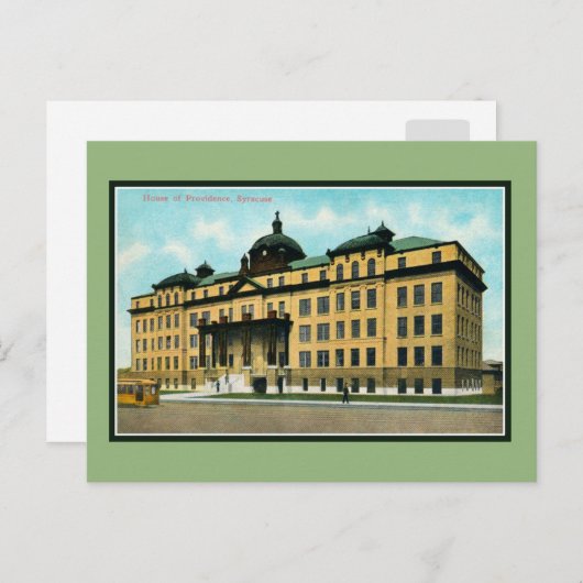  huis van 1900, Syracuse NY Briefkaart (Voorkant / Achterkant)