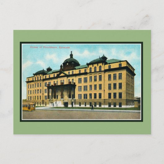  huis van 1900, Syracuse NY Briefkaart (Voorkant)