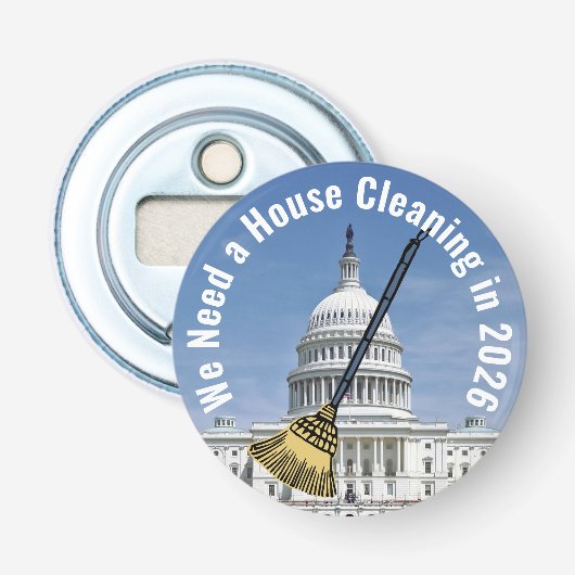 Huis van Afgevaardigden 2026 verkiezingen Button Flesopener (Voorkant)