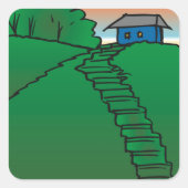 Huis van Afgevaardigden Vierkante Sticker (Voorkant)