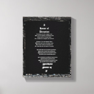 Huis van Afleiding Canvas Afdruk